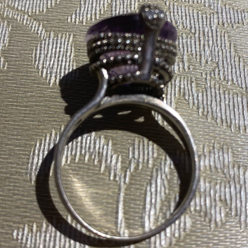 Amethyst silver ring - Picture 3 of 7